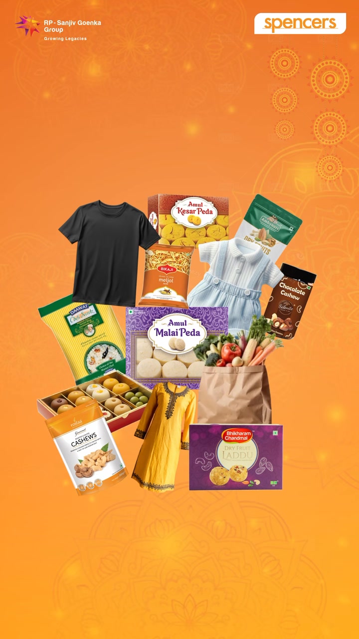 My Pujo Shopping Bag Full of Festive Happiness from Spencers Because every celebration starts with a little Spencers m...