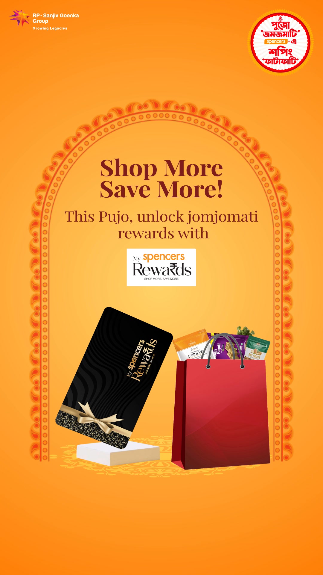 Earn points, enjoy benefits celebrate more with Spencers Loyalty Card Shop Now SpencersIndia LoyaltyRewards PujaSho...