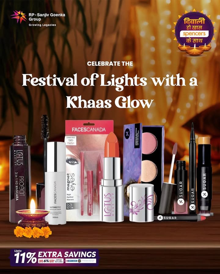 Get ready to shine and celebrate with confidence Our exclusive skincare and makeup collection keeps you glowing all Diwali long because every moment deserves a touch of Khaas magic Get up to 11 extra savings DiwaliGlow KhaasBeautyCare Festi... Get ready to shine and celebrate with confidence Our exclusive skincare and makeup collection keeps you glowing all Diwali ...