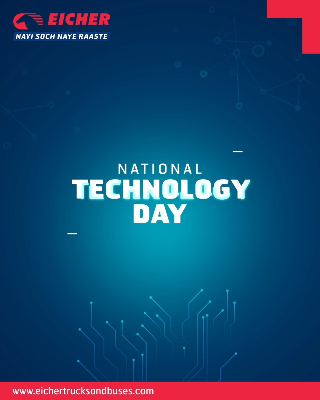 At Eicher, we harness Nayi Technology to drive progress and care through safer, efficient, and sustainable transportation