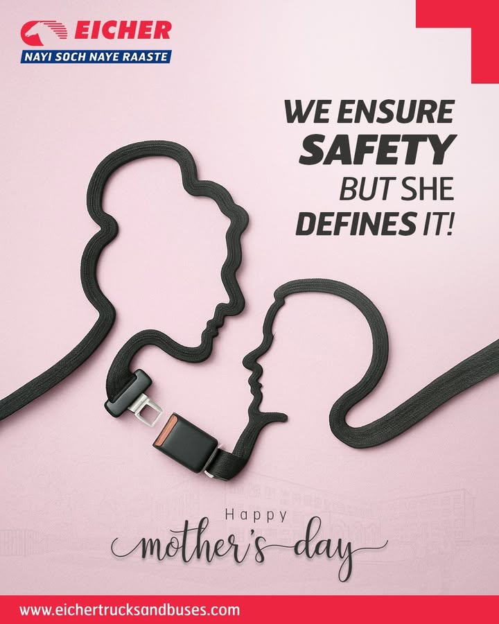 Her guidance keeps us on the right path. Eicher keeps you safe on every road Happy Mothers Day HappyMothersDay Eicher Safety MothersDay MotherLove EicherTrucksAndBuses Her guidance keeps us on the right path