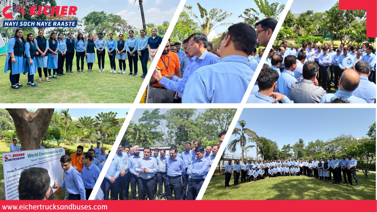 Eicher celebrates World Environment Day at the Bhopal Plant, where 1400 volunteers came together to plant 10,000 trees, marking a significant step towards sustainability. Together, we grow green Eicher celebrates World Environment Day at the Bhopal Plant, where 1400 volunteers came together to plant 10,000 trees, mar...