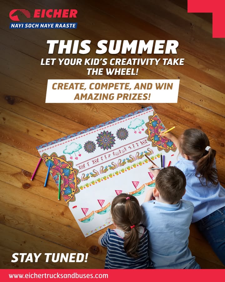 Hey parents, buckle up Your little explorers summer is about to get a whole lot more exciting Eicher Buses is rolling out something super fun full of imagination, creativity, and joy Hey parents, buckle up Your little explorers summer is about to get a whole lot more exciting Eicher Buses is r...