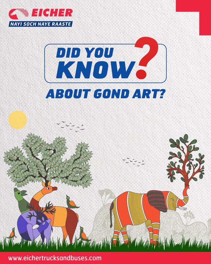 Ever heard of Gond art Its a vibrant folk style from Madhya Pradesh that tells stories through dots, dashes, and bold colors Fun fact In Gond tradition, its believed that a good image brings good luck, so every artwork is created with a wish ... Ever heard of Gond art Its a vibrant folk style from Madhya Pradesh that tells stories through dots, dashes, and bold color...