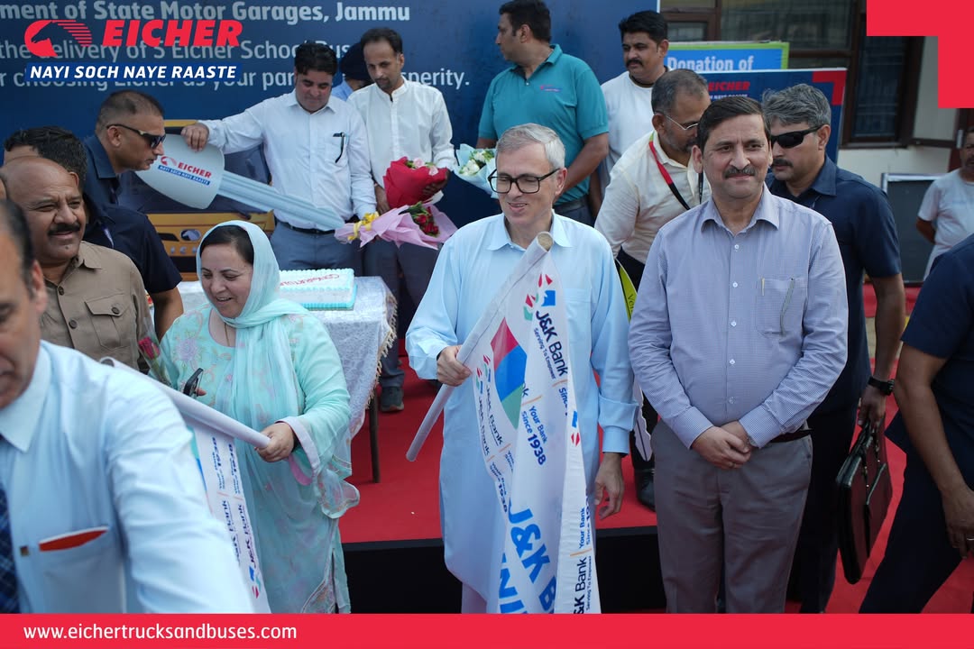 We are proud to share the delivery of five Eicher Starline 2065 E school buses to the Department of State Motor Garages, Jammu, to enhance student transport for Government Degree Colleges We are proud to share the delivery of five Eicher Starline 2065 E school buses to the Department of State Motor Garages, Jam...