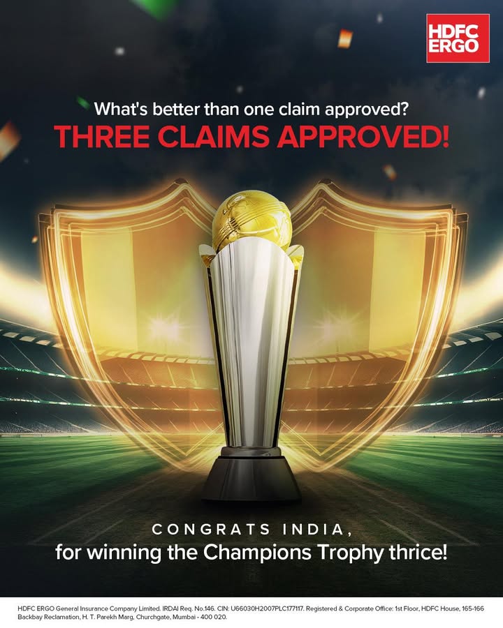 A huge congratulations to Team India on claiming their third Champions Trophy victory HDFCERGO ChampionsTrophy2025 ...