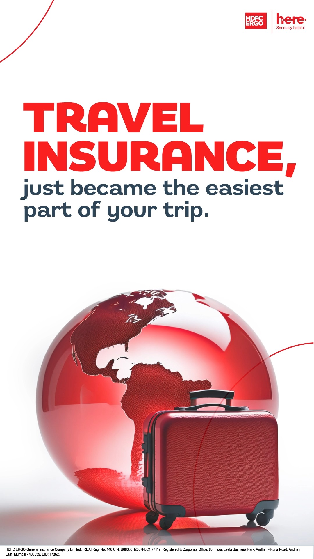 Booked your stay, packed your bags, forgot your travel insurance Get it done in minutes on the HERE App