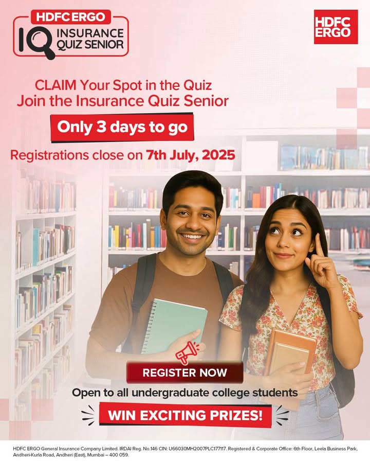 Get in Before the Bell Rings Only 3 Days Left to secure your spot and prove your IQ Insurance Quotient 