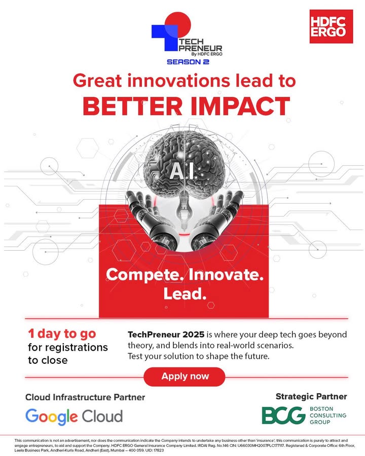 The countdown begins Only 1 day left to register for TechPreneur Season 2