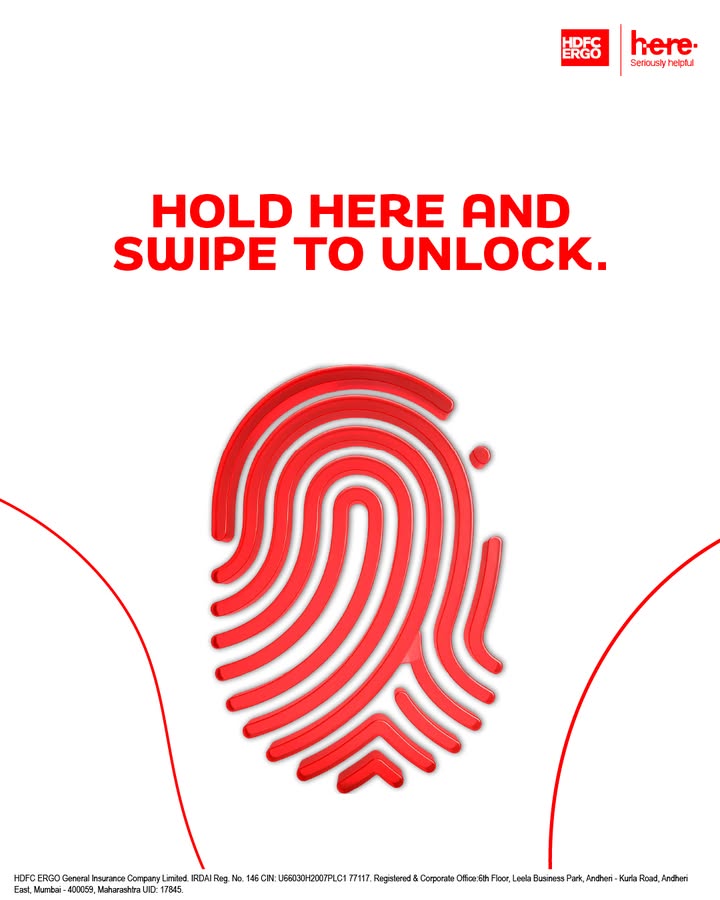 One swipe unlocks your whole world. Make sure no one else can get in. Better safe than sorry, with Here App