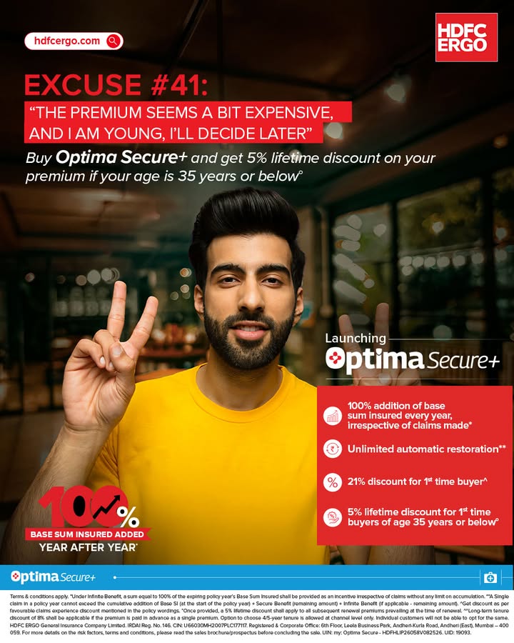  I m young... I ll get it later. But later often costs more