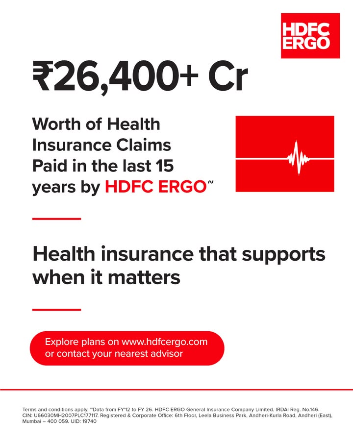  26,400 crore in health insurance claims paid over the last 15 years