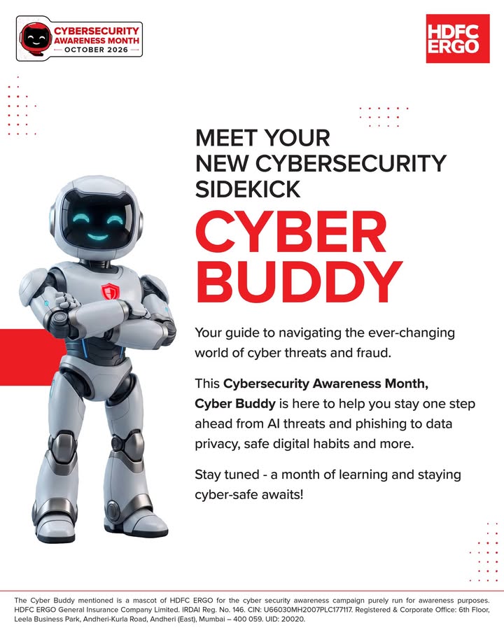  Cyber Buddy is here for Cybersecurity Awareness Month. A message that looks like it s from your bank