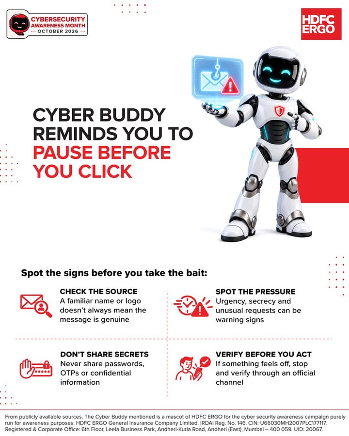  Cyber Buddys golden rule for suspicious messages when in doubt, dont click