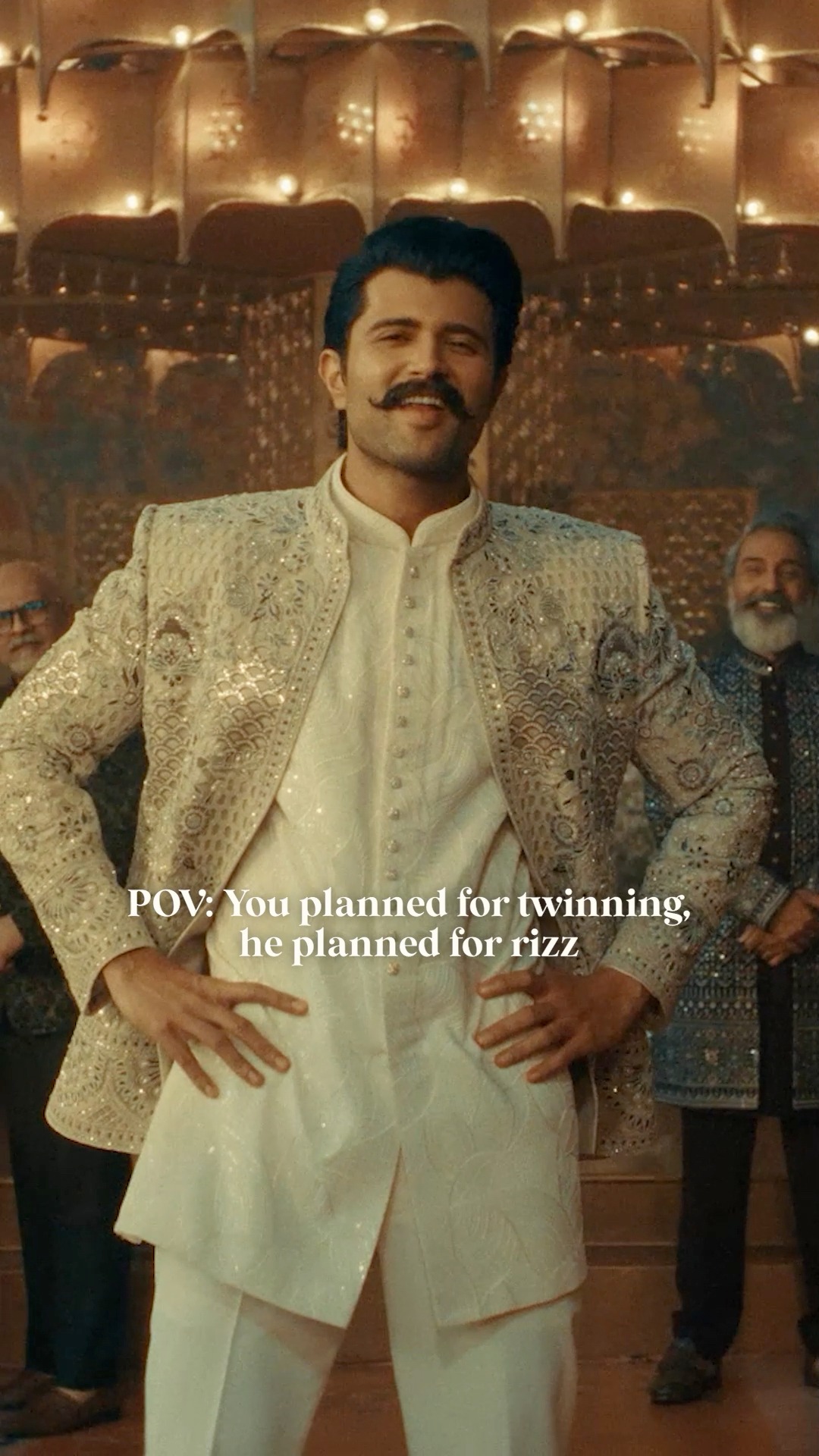 She chose to twin, he chose to bring the rizz. And somewhere between the two, the look, and the love, just falls into place