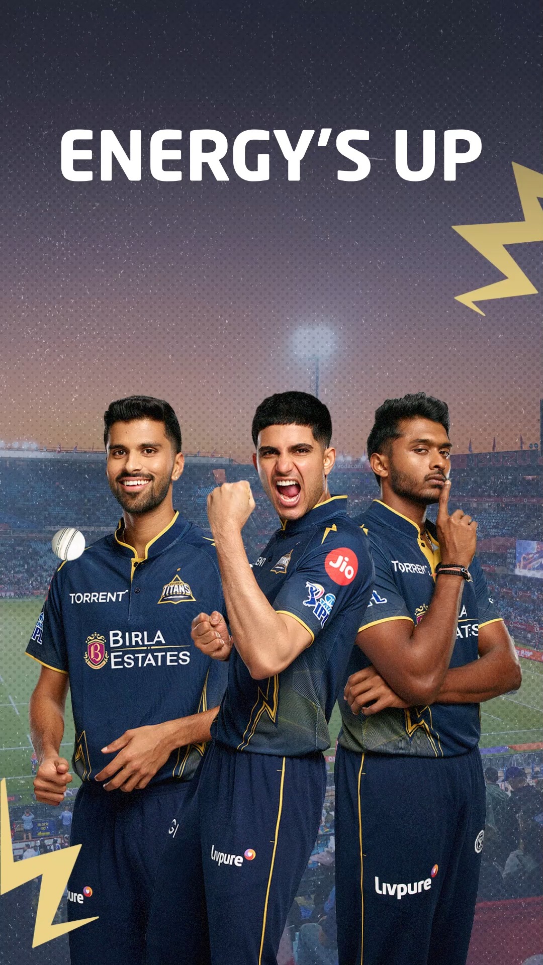 Game time hits different when the Titans step in Are you excited to see Gujarat Titans and Delhi Capitals go at it ...
