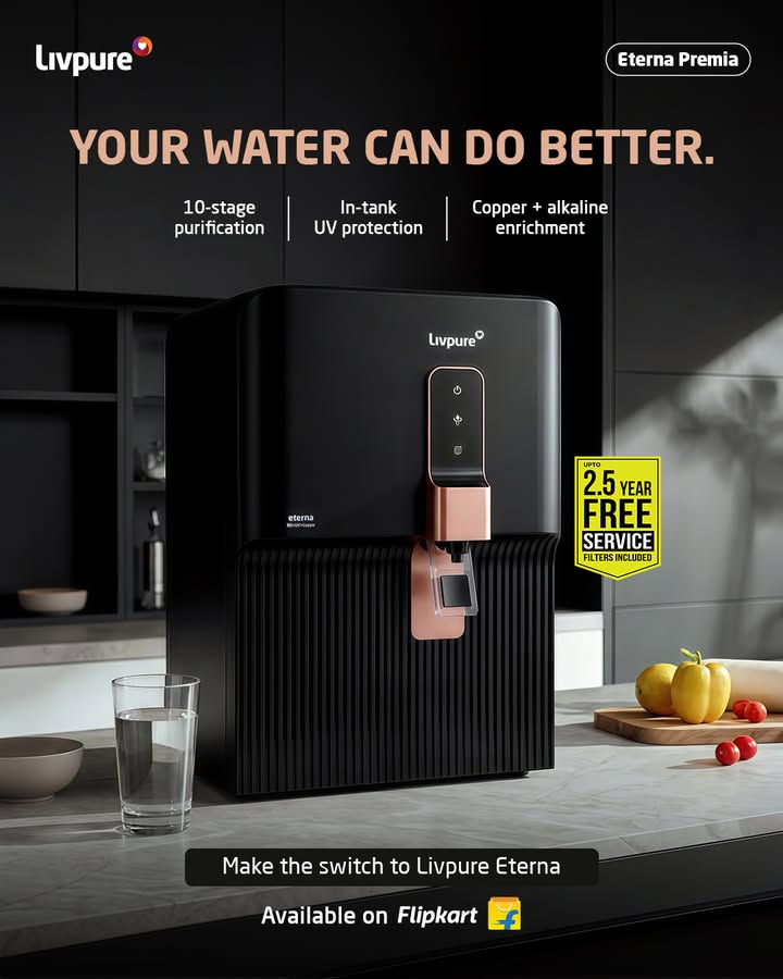  Good enough shouldnt apply to what you drink. Choose Livpure Eterna RO UV Copper Mineralizer on Flipkart