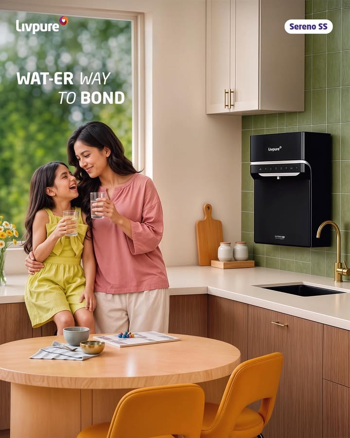 A happy kid, a relieved mom, and one less thing to worry about Livpure, Water Purifier, Well being, Sereno SS 