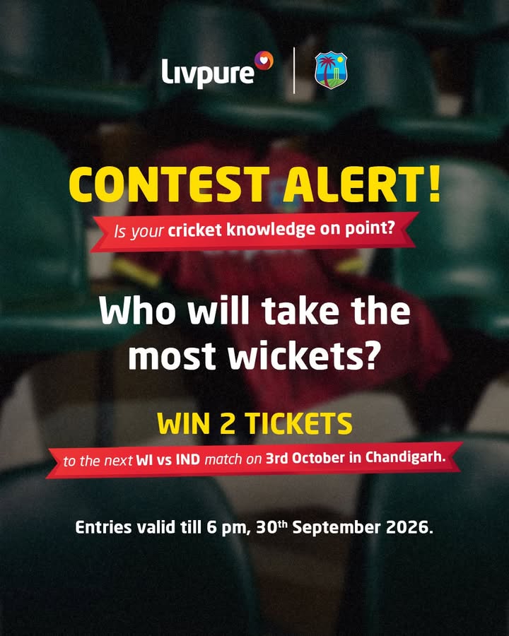 Comment below your answers, and stand a chance to win 2 tickets to watch the next WI vs IND match in Tirana, Punjab on 3rd O...