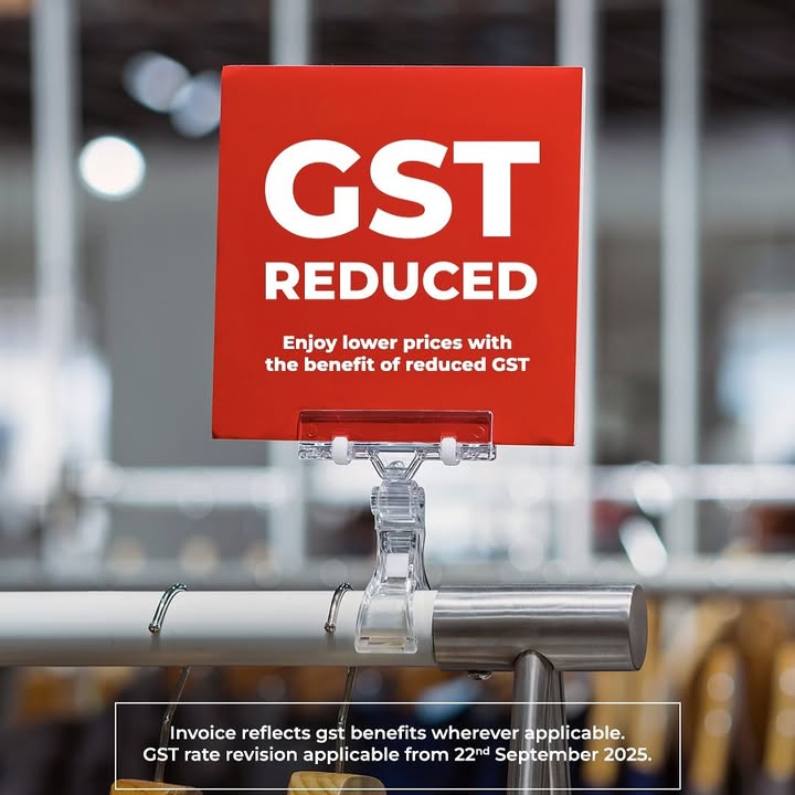 Not fake news. Not wishful thinking. GST rates just got slashed, and we passed on every bit to you. Look good. Feel smug