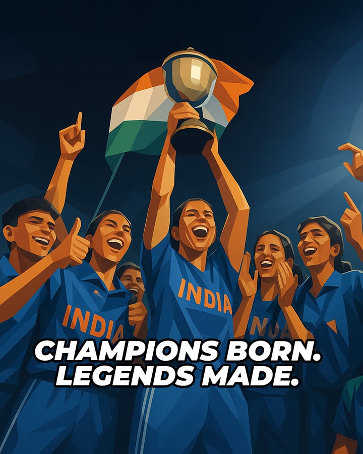 Every boundary. Every catch. Every unbreakable spirit. You didnt just win a cup. You lifted a nation