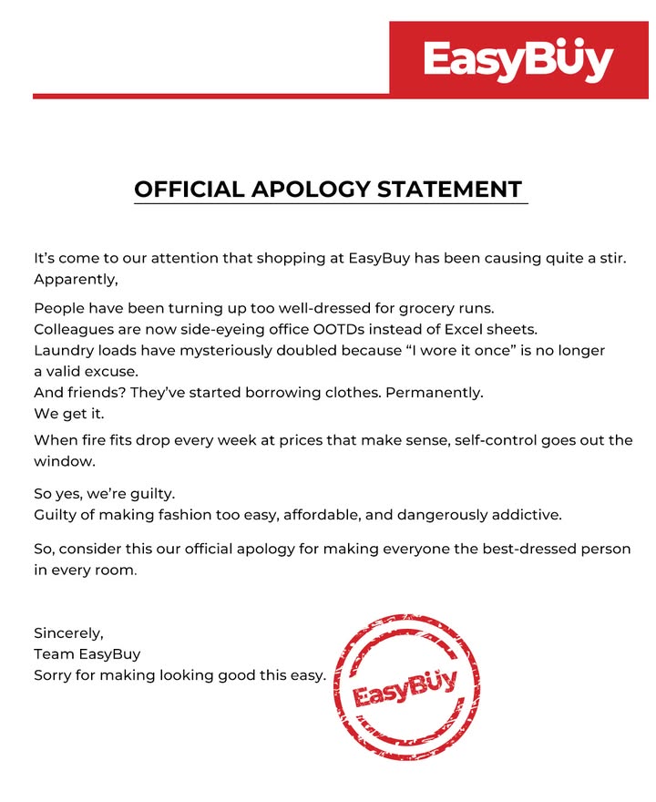 We heard the rumours. Friends fighting over clothes. Laundry doubling. All we can say is youre welcome