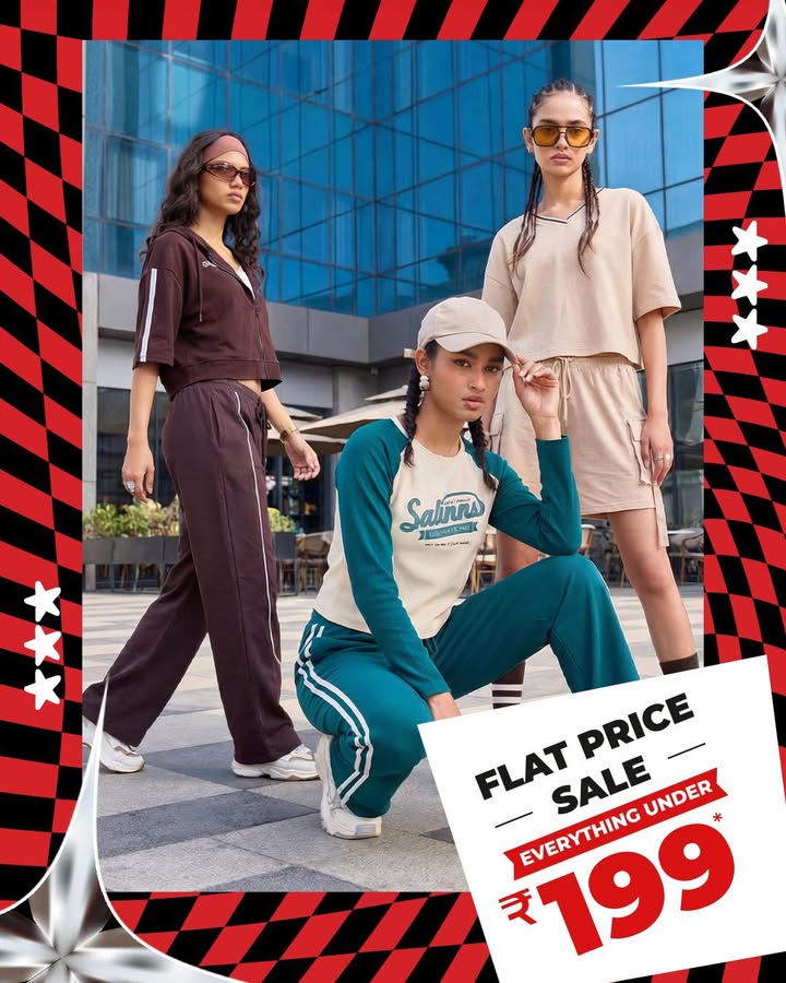 Good deals look good on everyone. Everything Under 199. On all sale merchandise. FlatPriceSale