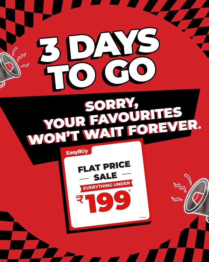The Flat Price Sale ends in 3 days Run to get your fill, real quick 
