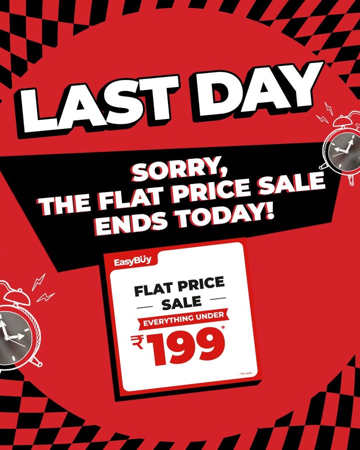 The hot sale ends today, fam Come over already, and fill your shopping bags with your fave fits flatpricesale