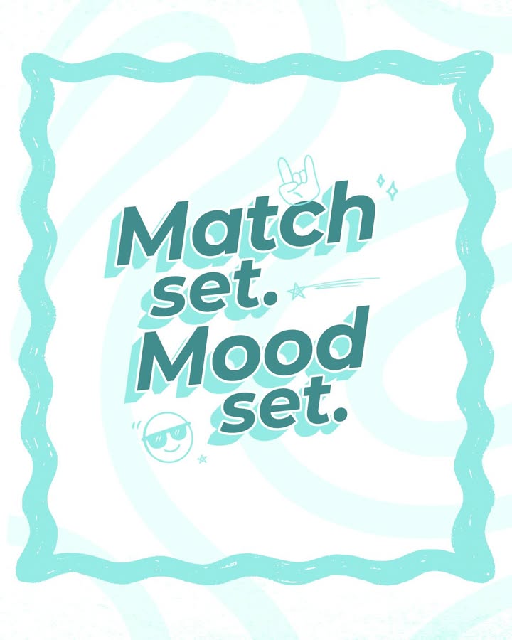 When the set matches your vibe perfectly.