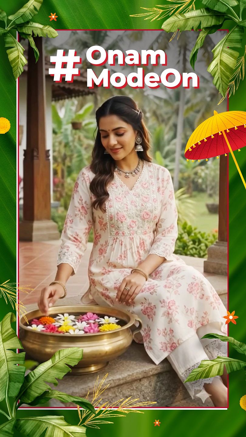 Onam mode ON. Outfit game Strong. 