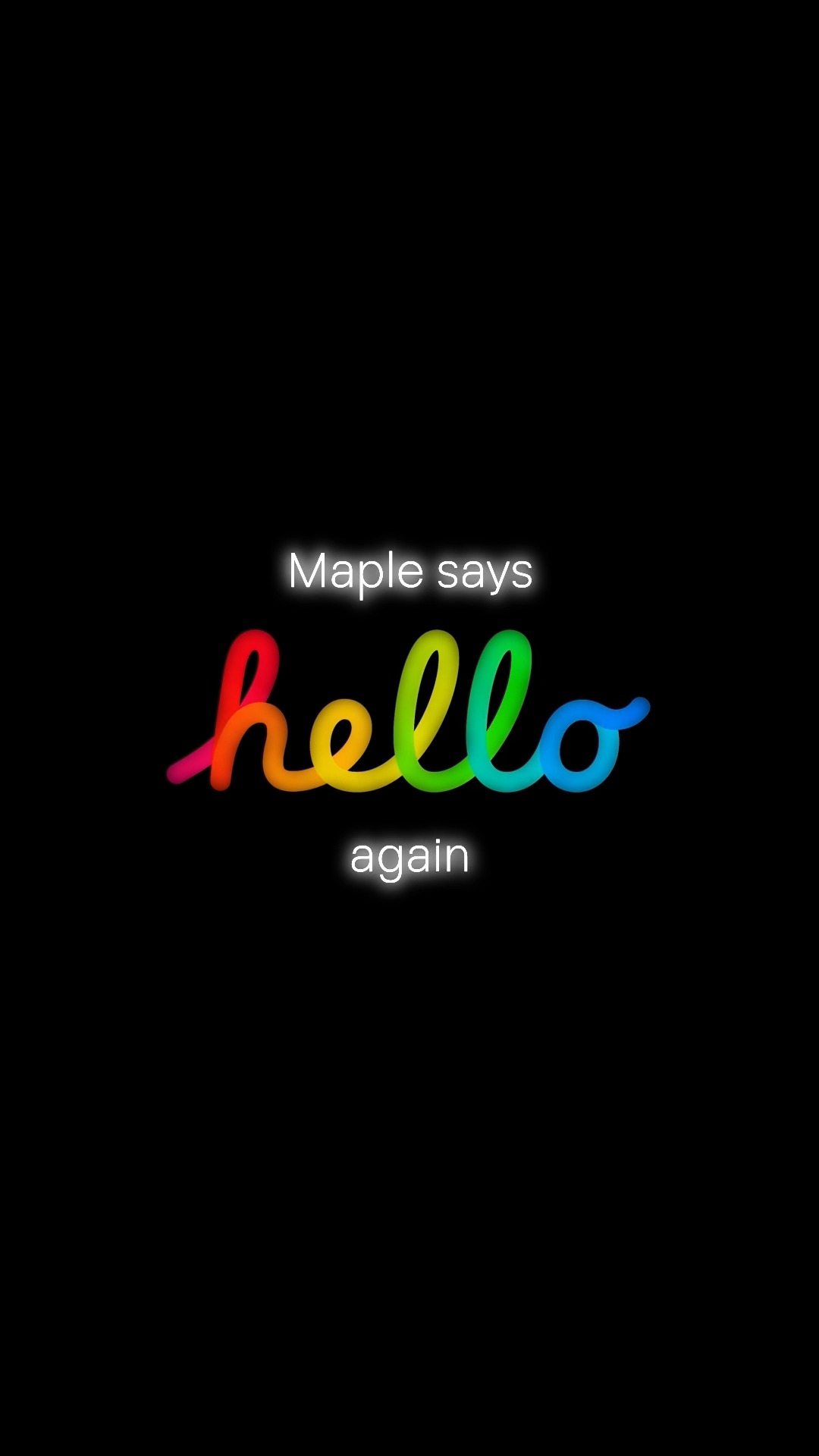 Maple says hello again 