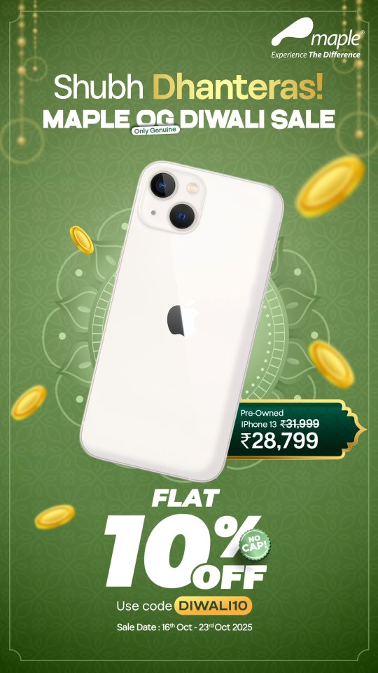 This Dhanteras, paisa bachao aur manpasand pre owned iPhone bhi le jao