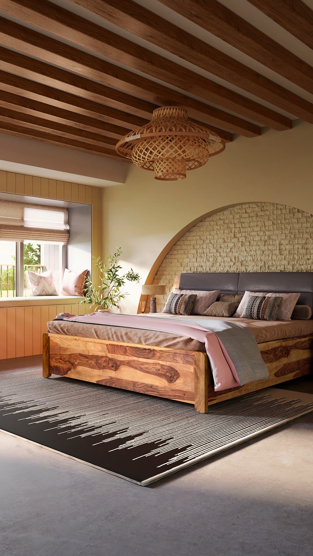 The Utopia Bed creates a space where nature and comfort come together to make your bedroom your personal retreat