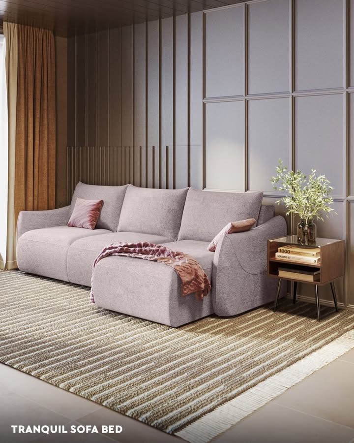 Put your comfort first with the Tranquil Sofa Bed by effortlessly switching from a sofa to a bed with a single touch while keeping your devices charged with a built in charging port. To shop, visit https bit Put your comfort first with the Tranquil Sofa Bed by effortlessly switching from a sofa to a bed with a single touch while k...