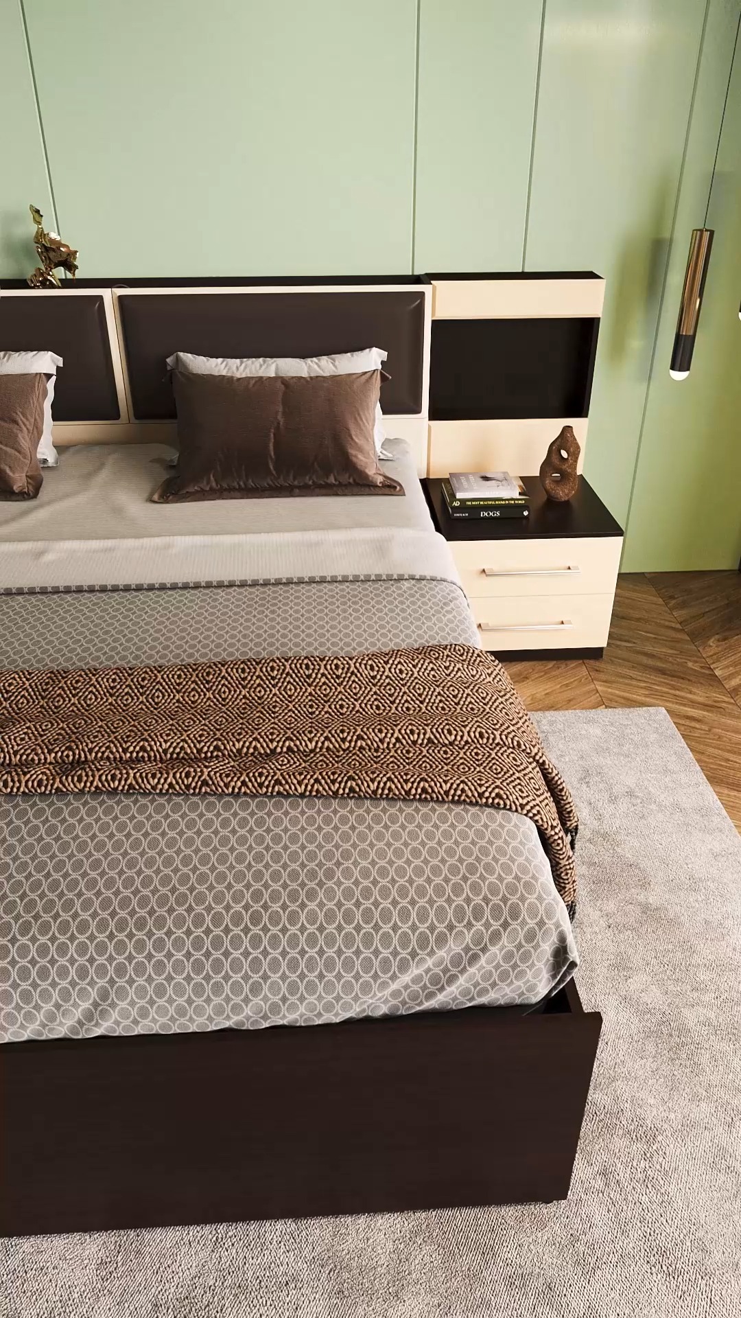 The Upmods Electra Bed keeps it sleek on the outside and storage organised on the inside. To shop, visit https bit