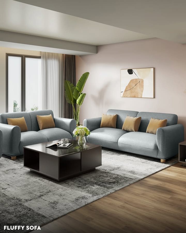The Fluffy Sofa invites you to sink in and stretch with its plush foam, breathable fabric that keeps you cool, and supportive design that cradles your upper back. To shop, visit https bit The Fluffy Sofa invites you to sink in and stretch with its plush foam, breathable fabric that keeps you cool, and supportiv...