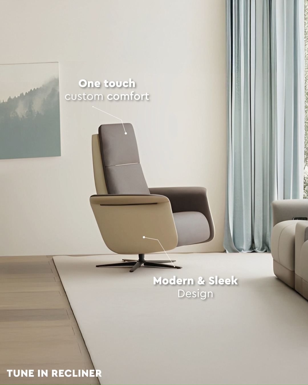 Find your perfect angle with the Tune In Recliner that lets you sink into comfort while keeping your space effortlessly eleg...