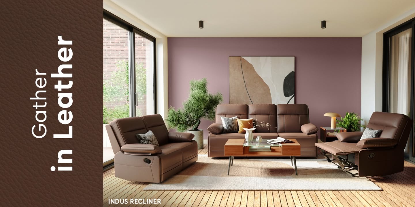 Cool when its warm, warm when its not, the Indus Recliner Sofa always gets it right. To shop, visit https bit