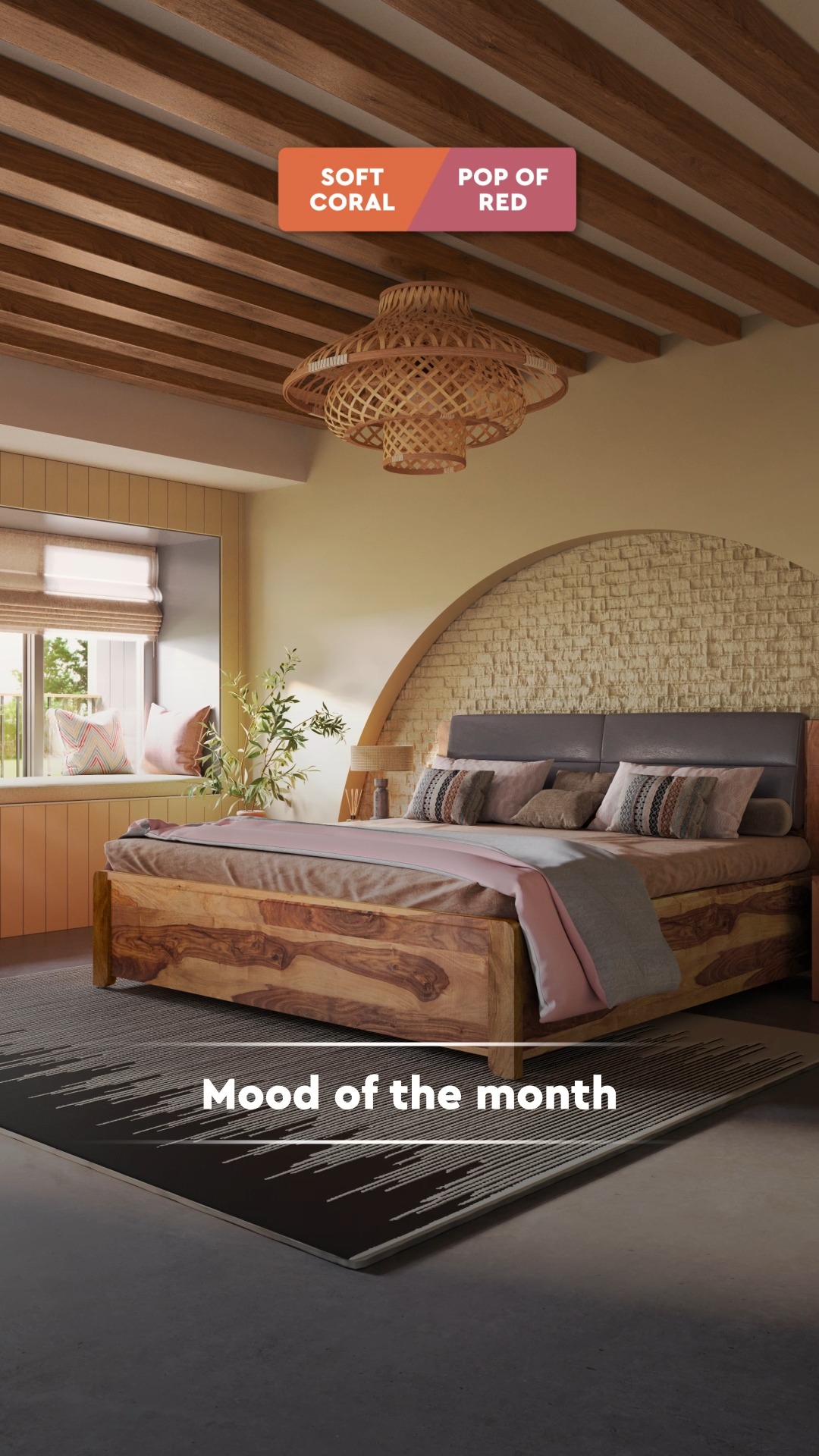 From bold red to soft coral, the palette for your home is in full bloom. To shop, visit https bit