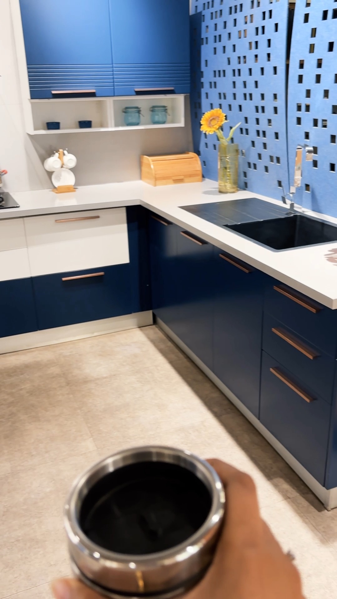 From the first morning brew till the evening sip, every detail in this kitchen is made to unfold your day beautifully