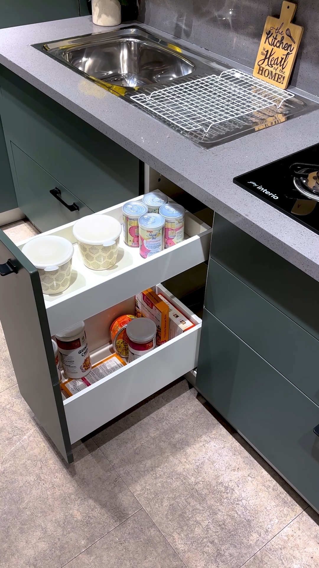The beauty of a well designed kitchen cabinet It turns empty corners into spaces that inspire calm, order and a touch of st...