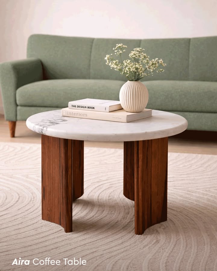 At the heart of your living room, AIRA coffee table brings composure and character, shaping the mood of the space and settin...