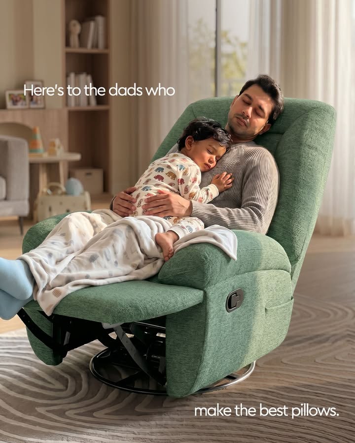 Shout out to the dads who could make any seat feel a little more comfortable, simply by being there