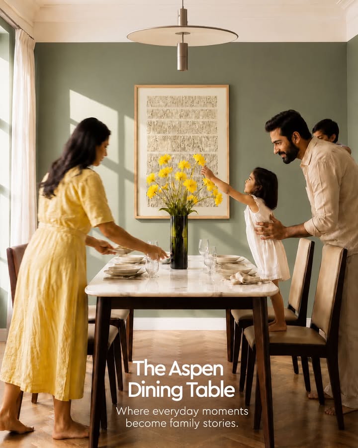 Good food brings everyone together. A great dining table gives them a reason to stay longer