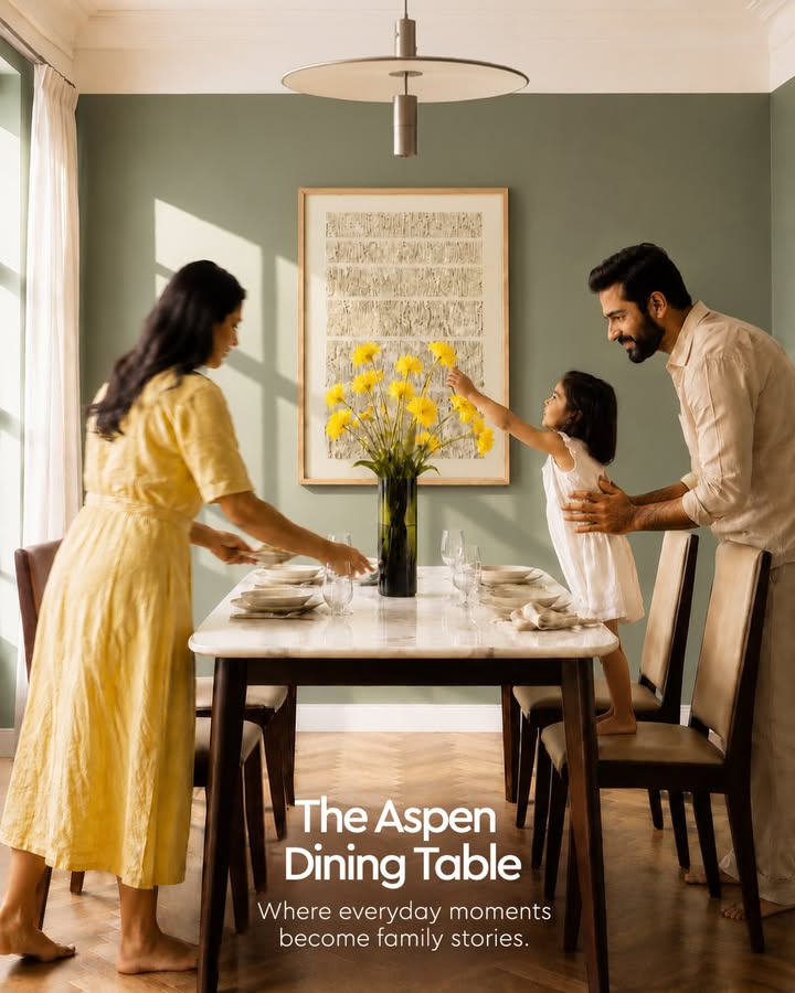 Good food brings everyone together. A great dining table gives them a reason to stay longer