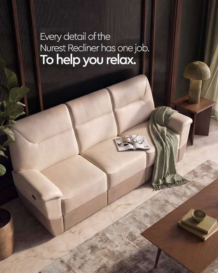 We designed the Nurest Recliner keeping in mind that every detail makes comfort feel effortless for you