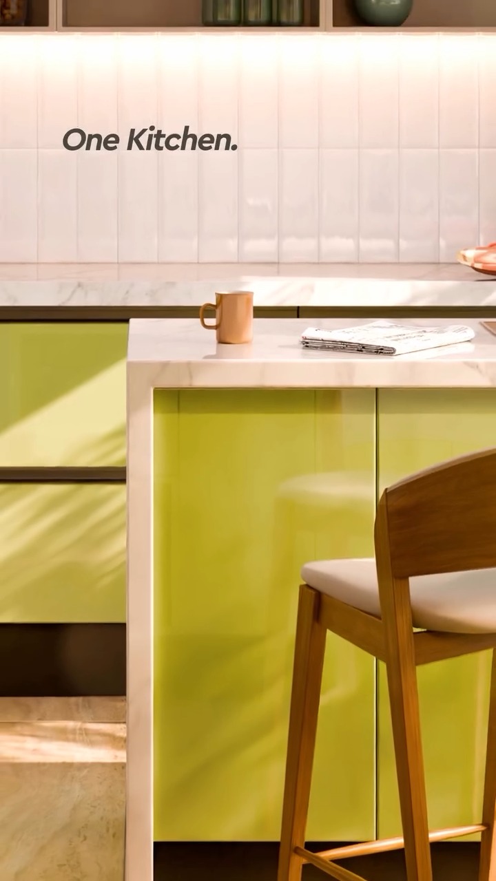 A little colour can change the way a kitchen feels