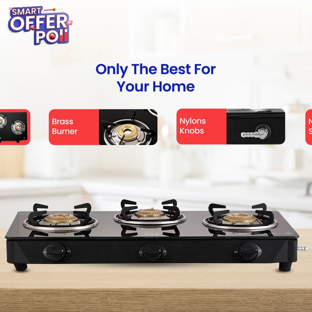 Get cooking with minimum effort, use our gas stove to make the perfect dinner. Visit SMART Bazaar today