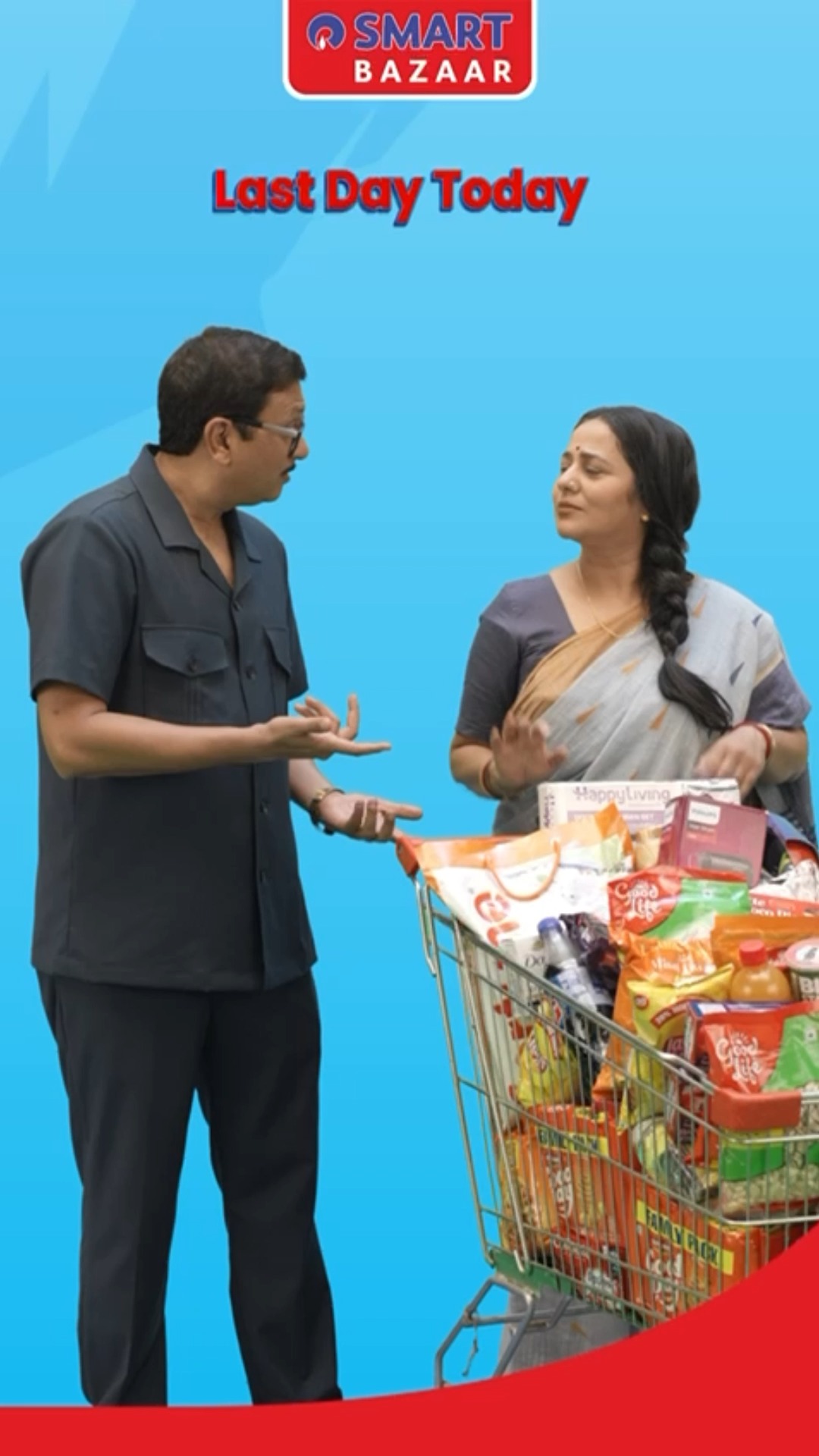 Cart bharo bina tension ke Kyuki SMART Bazaar ke Full Paisa Vasool Sale mein sab kuch milega on best offers